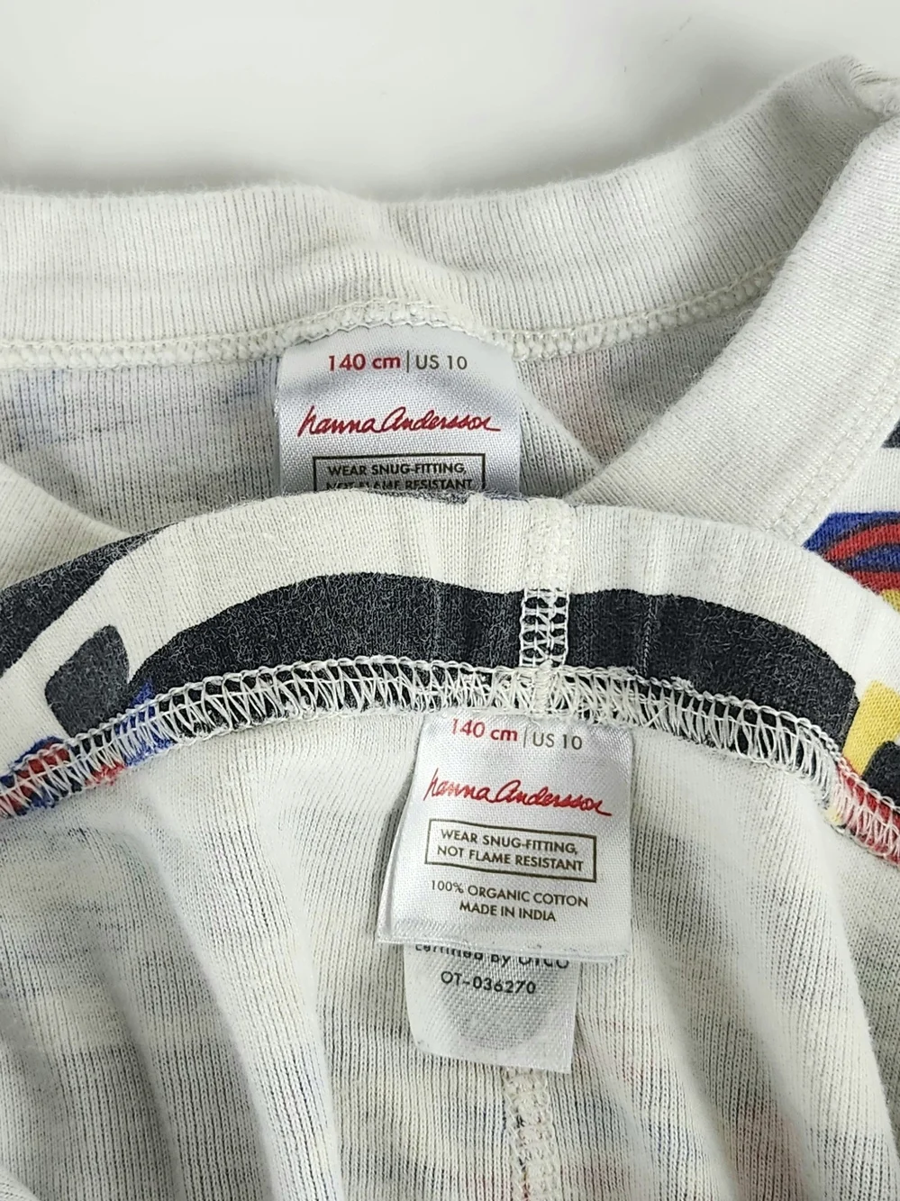 Hanna Andersson Multicolor Race Car Print Pajama Set